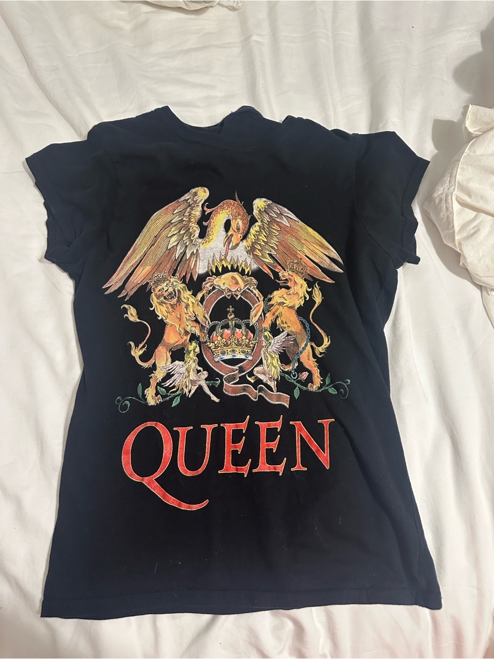Queen Graphic Black Women's Band Tee